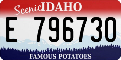 ID license plate E796730