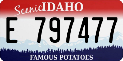 ID license plate E797477