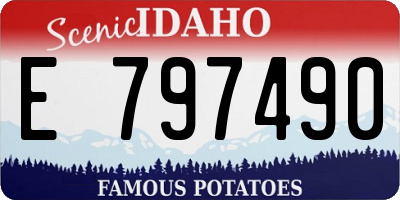 ID license plate E797490