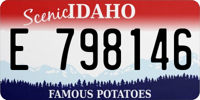 ID license plate E798146