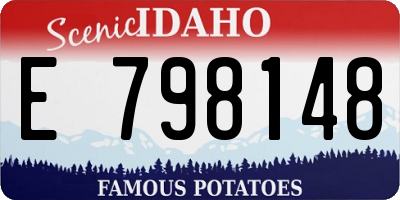 ID license plate E798148