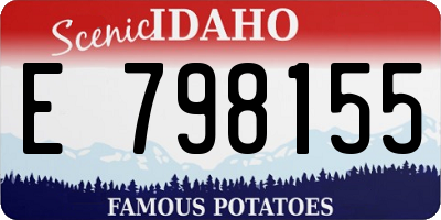 ID license plate E798155