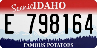 ID license plate E798164