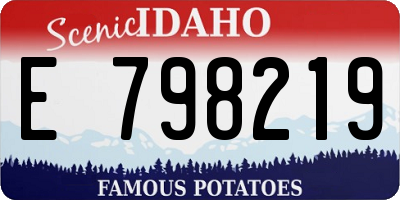 ID license plate E798219