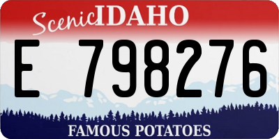 ID license plate E798276