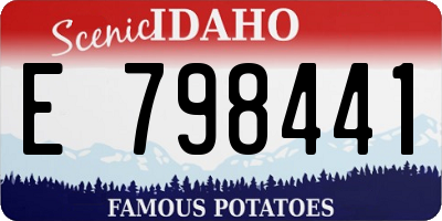 ID license plate E798441