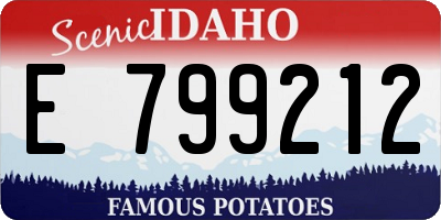 ID license plate E799212
