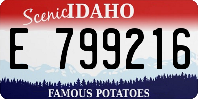 ID license plate E799216