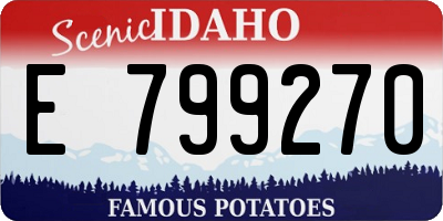 ID license plate E799270
