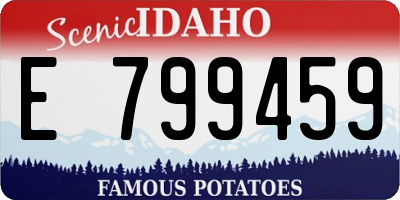 ID license plate E799459