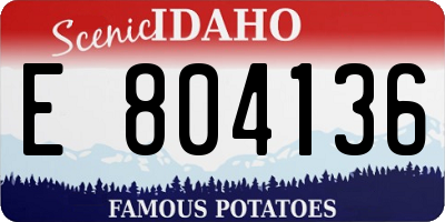 ID license plate E804136