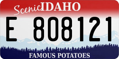 ID license plate E808121