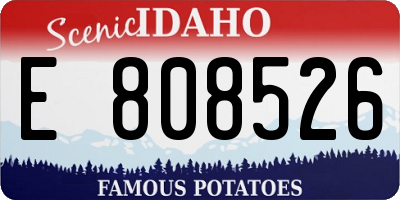 ID license plate E808526