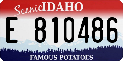 ID license plate E810486
