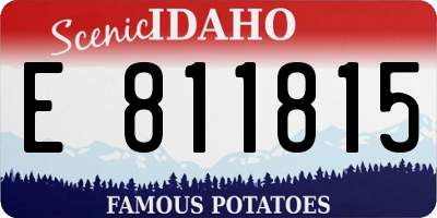 ID license plate E811815