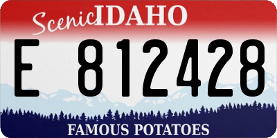 ID license plate E812428