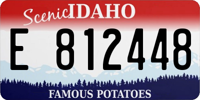 ID license plate E812448