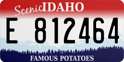 ID license plate E812464
