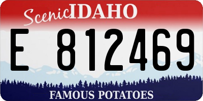 ID license plate E812469
