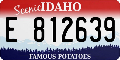ID license plate E812639