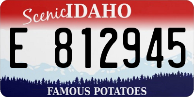 ID license plate E812945