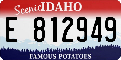 ID license plate E812949