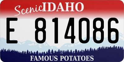 ID license plate E814086