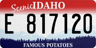 ID license plate E817120