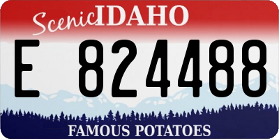 ID license plate E824488