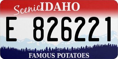 ID license plate E826221