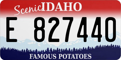ID license plate E827440