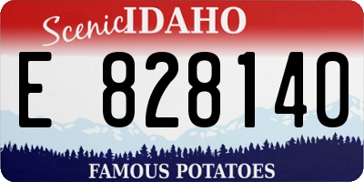 ID license plate E828140