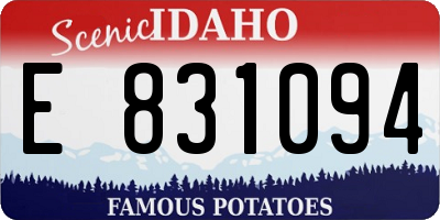 ID license plate E831094