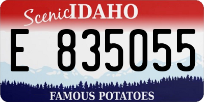ID license plate E835055