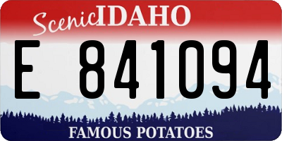 ID license plate E841094