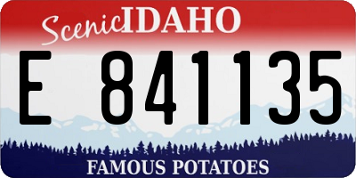 ID license plate E841135