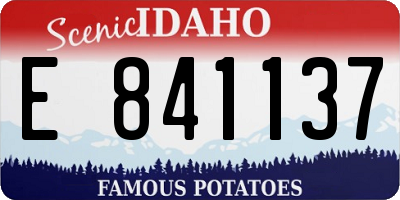 ID license plate E841137