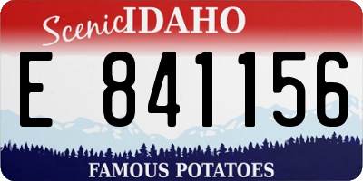ID license plate E841156
