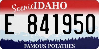 ID license plate E841950