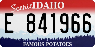 ID license plate E841966