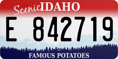 ID license plate E842719