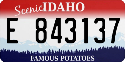 ID license plate E843137