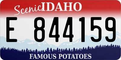 ID license plate E844159