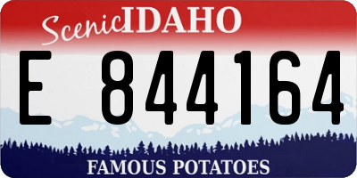 ID license plate E844164