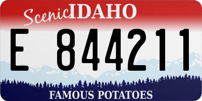 ID license plate E844211