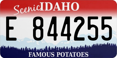ID license plate E844255