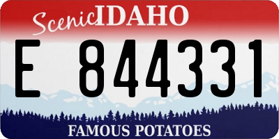 ID license plate E844331