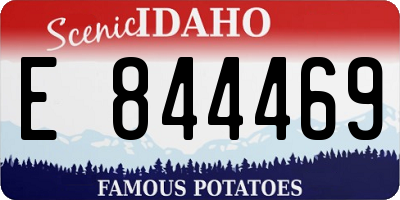 ID license plate E844469