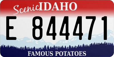 ID license plate E844471