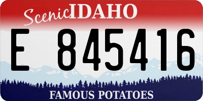 ID license plate E845416
